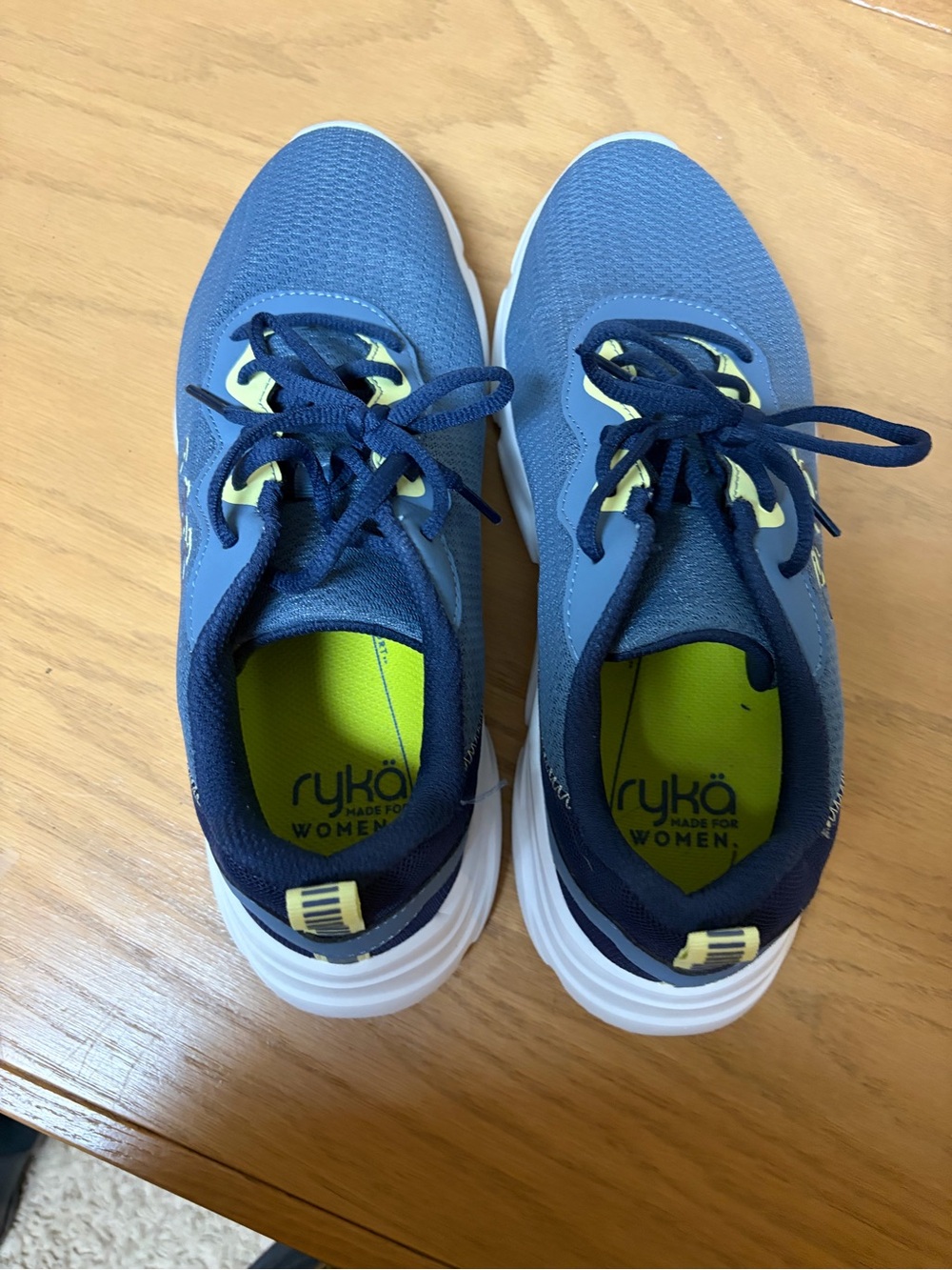 Ryka Navy and Lime Athletic Sneakers - Picture 4 of 5